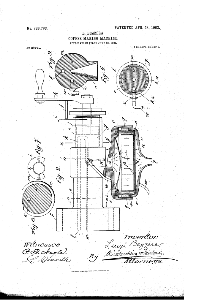US726793-drawings-page-2 Bezzera patent